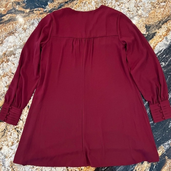 NWT! Long Sleeve V-Neck Shift Dress - Picture 3 of 4